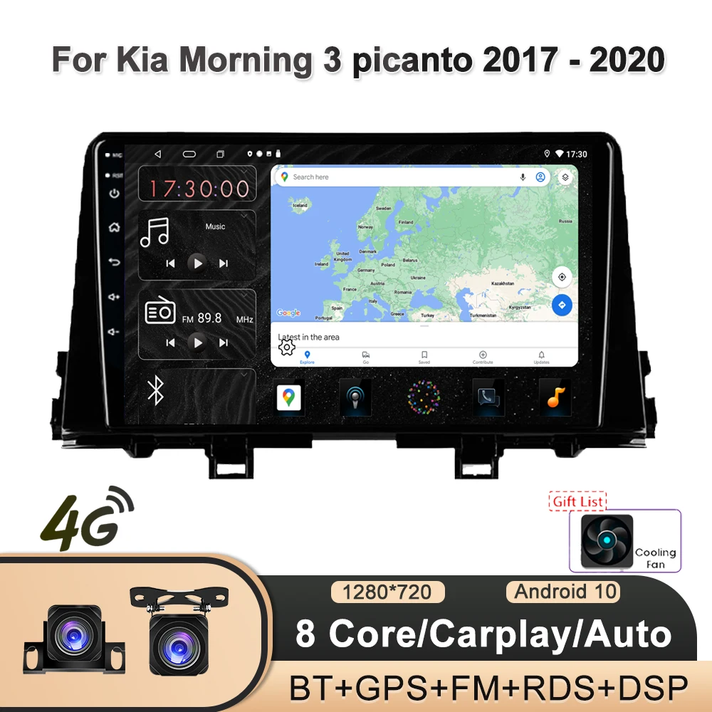 

iorigin 4G CarPlay Android10 Car Radio Multimedia Player For Kia Morning 3 picanto 2017 - 2020 GPS electronics navigation