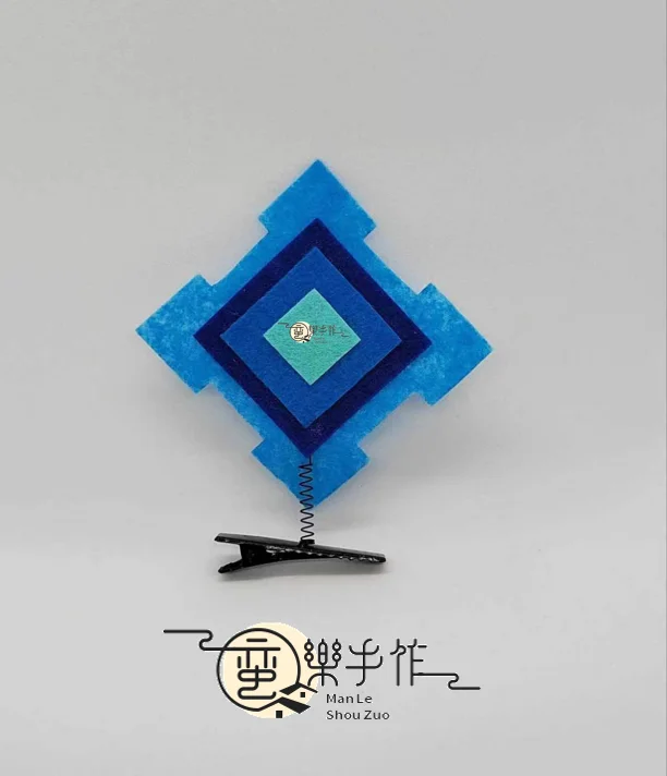 

Аниме Genshin ударопрочная маркировка синий зажим для волос женская заколка для студентов аксессуары для волос рождественские подарки