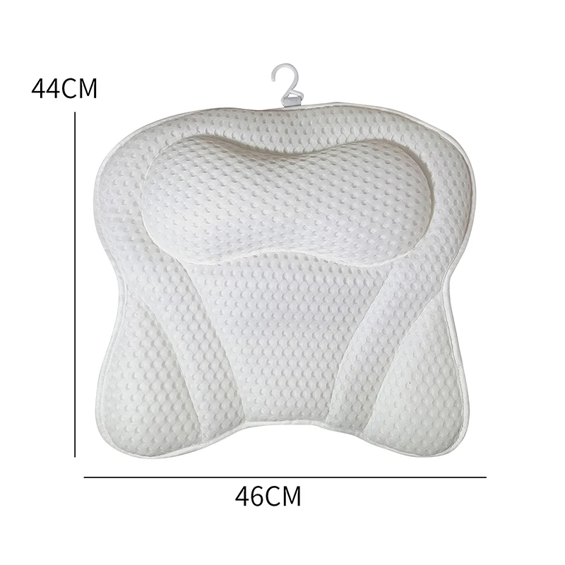 White Butterfly Bath Pillow Breathable Bathroom Cushion Accersories For Home Bathroom Accessories With Suction Cups images - 6