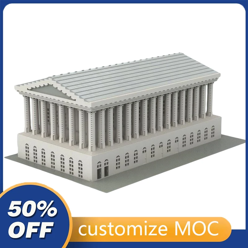 

18625PCS Customized MOC Modular Town Hall street view Model Building Blocks Bricks Children birthday toys Christmas gifts