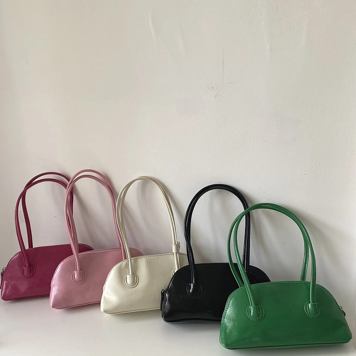 Fashion Luxury Shoulder Bags Women Underarm Bag PU Summer Simple Students Daily Casual Handbags OL Korean Style Chic Shell bags