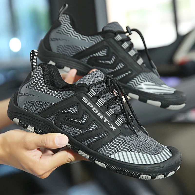 

Mens Quick-Dry Non Slip Upstream Aqua Shoes Diving Swimming Wearproof Breathable Five Fingers Wading Unisex Outdoor River Shoes