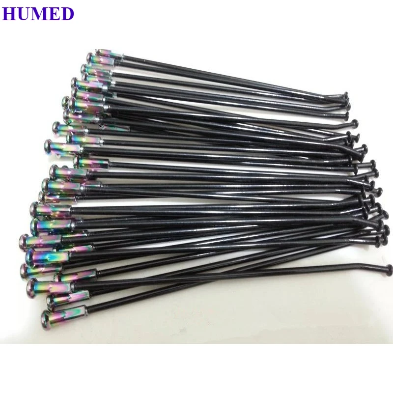 

36 шт./лот, спицы для мотоцикла, 4,0*170/173/179/190/195/204/210/238 мм, черный электрофорез, обод колеса, стальная проволока