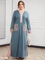 toleen clearance price women plus size large maxi dresses 2022 elegant long sleeve abaya evening party festival muslim clothing