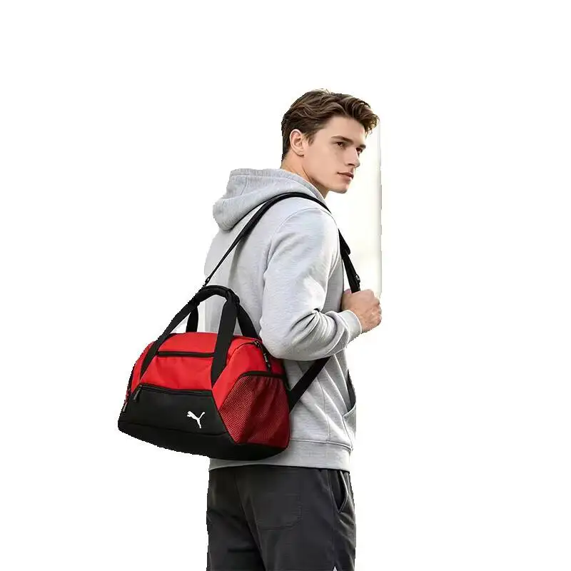 Фото Рюкзак Puma Daily Red Black, школьный рюкзак с регулируемыми лямками, легкий, прочный, вместительный, повседневный, для путешествий, городской рюкзак №1