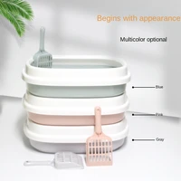large top entry cat litter box self cleaning cats toilet absorb deodorant portable cat litter box enclosure pet products meubles