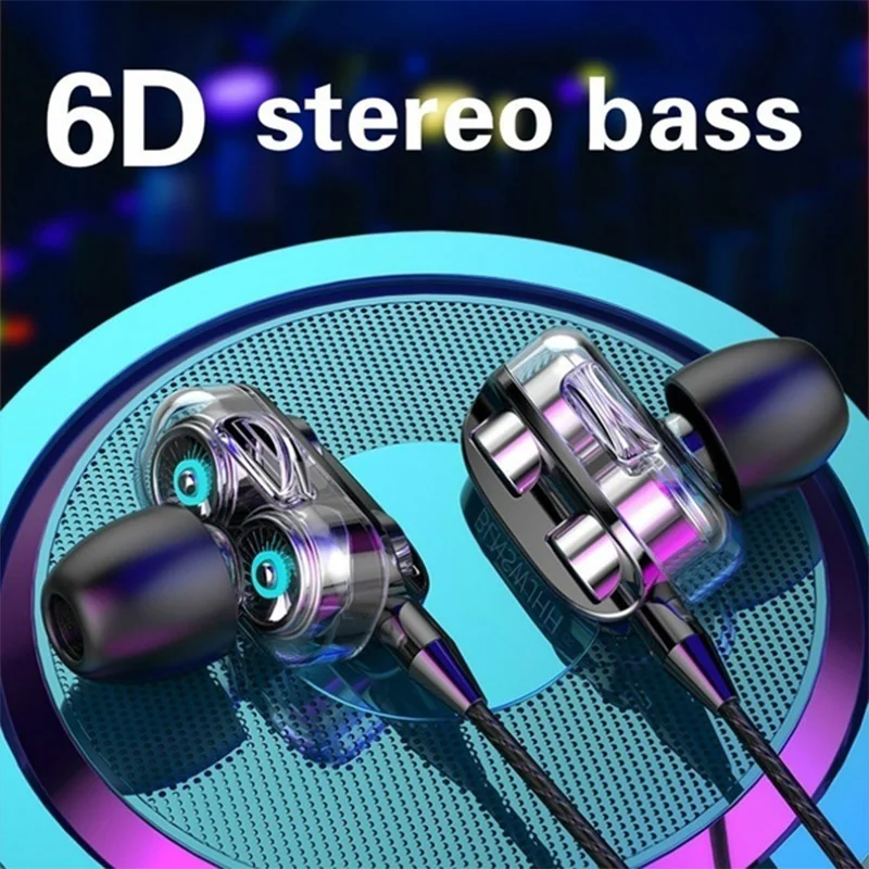

3.5mm Wired Headphones With Bass Earbuds Stereo Earphones Music Headphones Sport Earphones Gaming Headset With Mic For Xiaomi