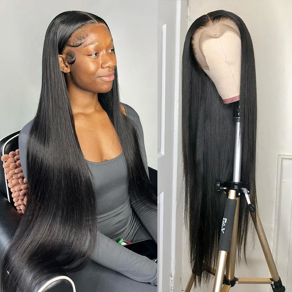 30 Inch Straight Lace Front Wig For Women Human Hair Brazilian 13x4 Hd Lace Frontal Wig 40 Inch Bone Straight Human Hair Wigs