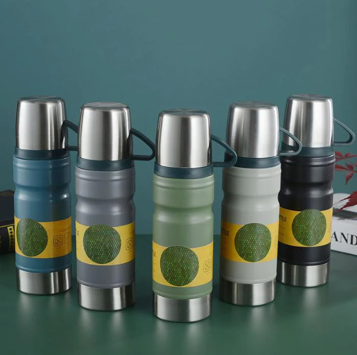 

Thermal Water Bottle B50China-Chic Insulating Cup Set One Cover Dual Purpose Stainless Steel Insulating Cup Luxury Gift Festival