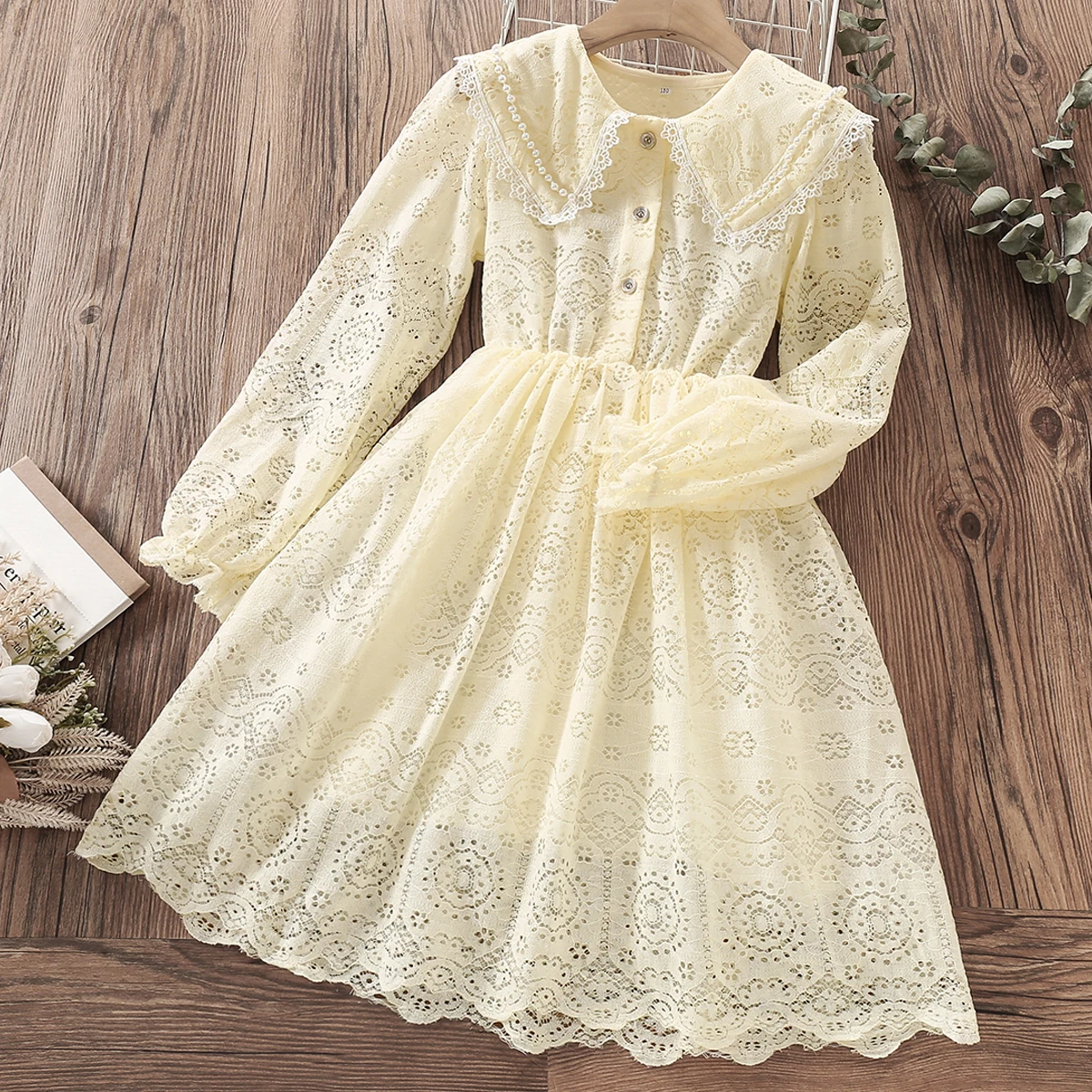 Lace Dresses for Girls Party Elegant Dress Kids Princess Costume Teenagers School Children Clothes Vestidos 4 6 8 9 10 12 Years