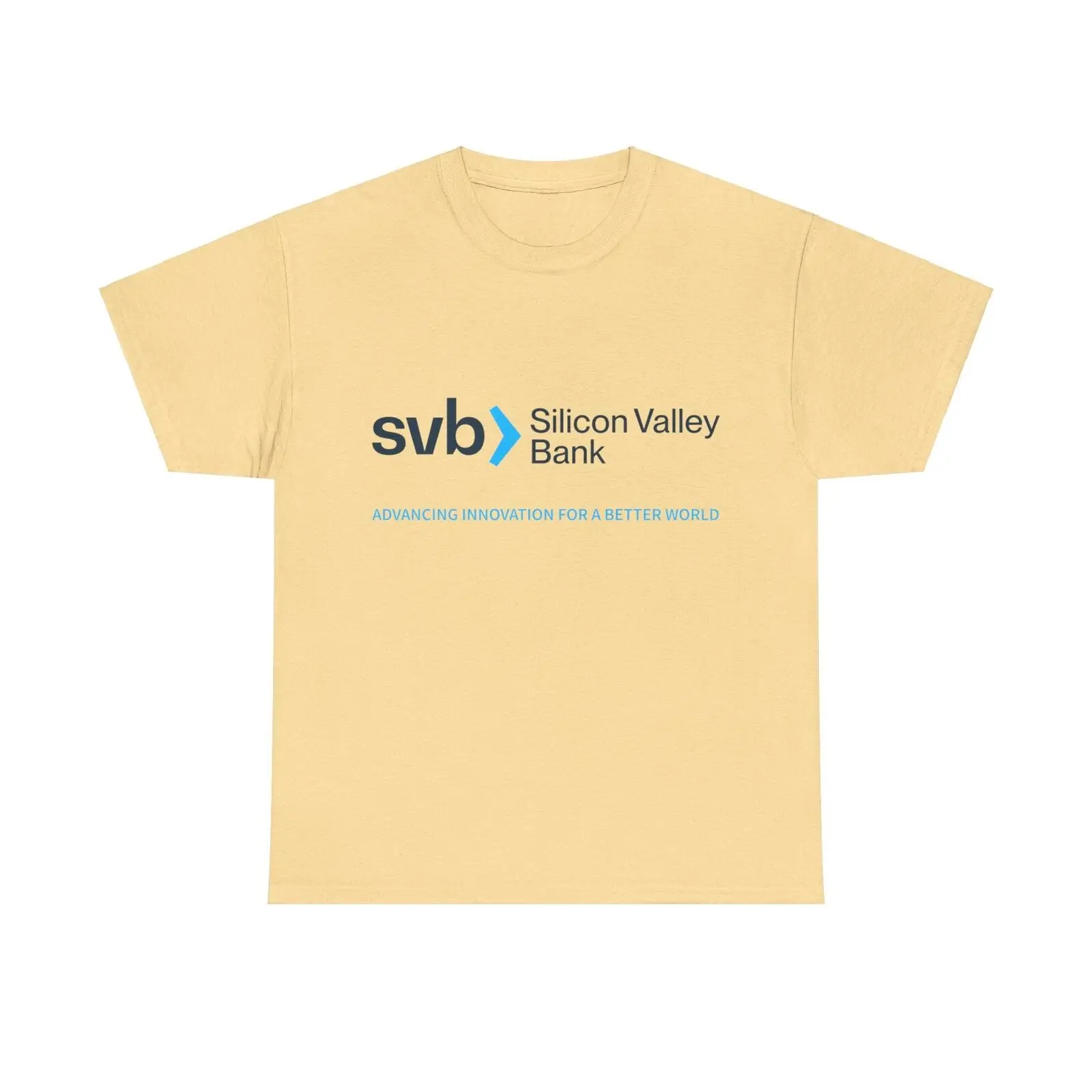 SVB Silicon Valley Bank Logo футболка продвигающаяся инновация для лучшего мира