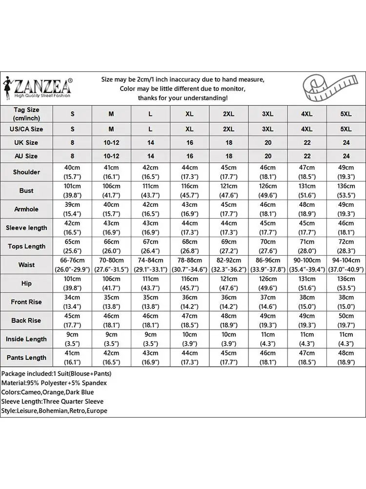 Летний женский короткий костюм ZANZEA 2 шт. богемный спортивный с коротким рукавом