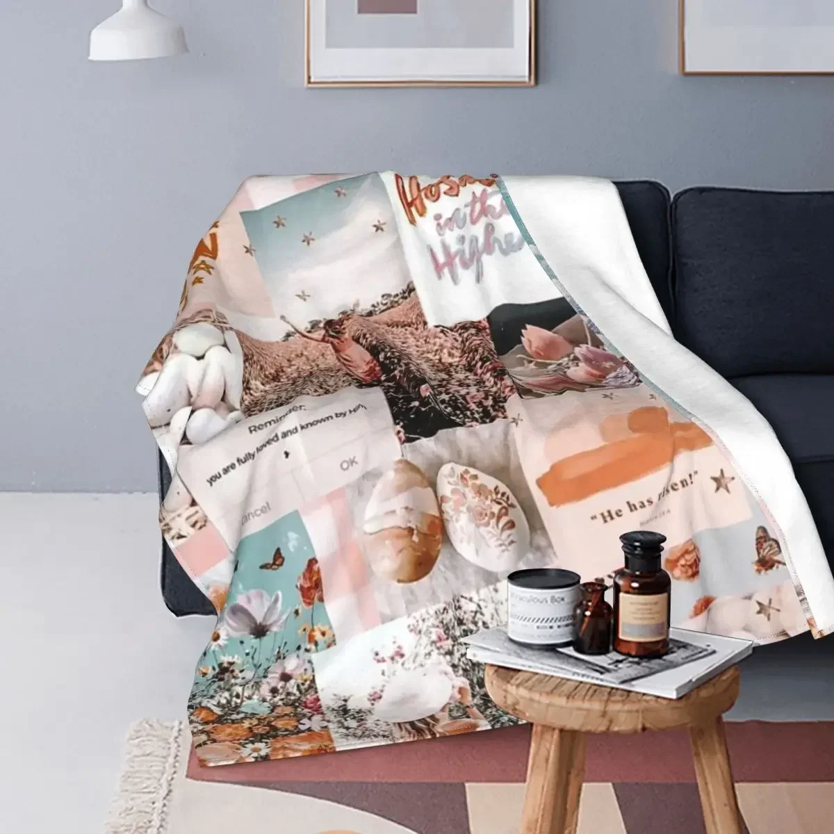 

Счастливая Пасха, искусственное одеяло, чехол, цветочные яйца, пушистые пледы, портативное сверхмягкое теплое покрывало для спальни, дивана