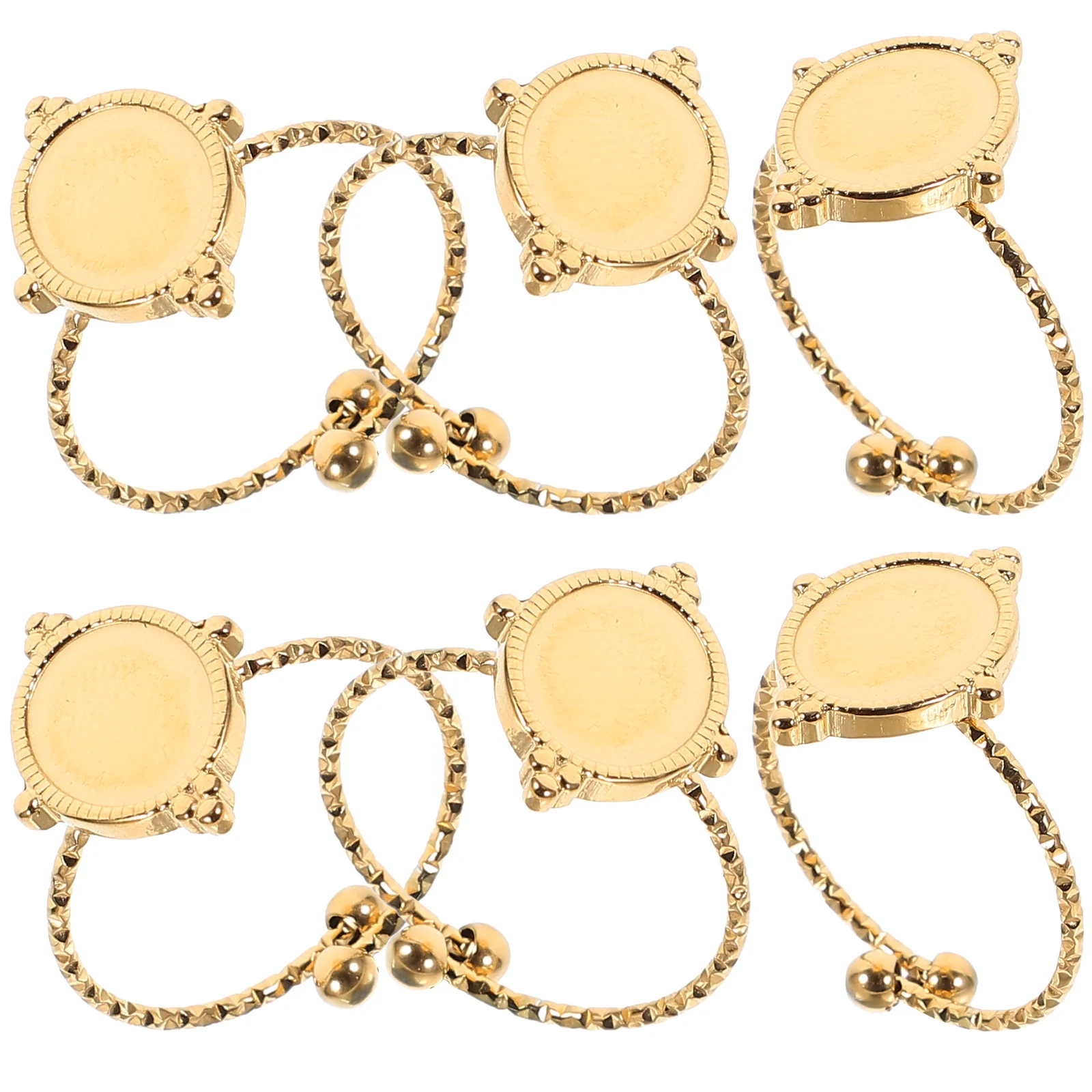 6 шт. овальные кольца детали заготовки держатель для ювелирных изделий основа