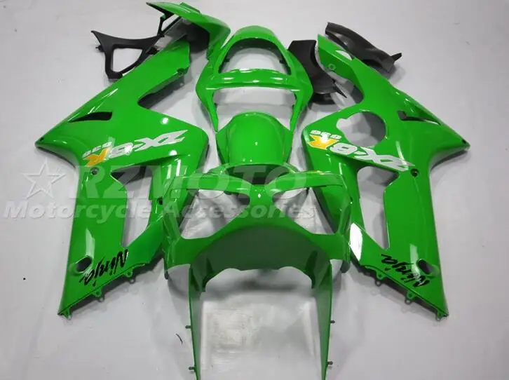 

4Gifts New ABS Motorcycle Fairings Kit Fit For Kawasaki Ninja ZX-6R ZX6R 636 2003 2004 03 04 Bodywork Set Custom Green
