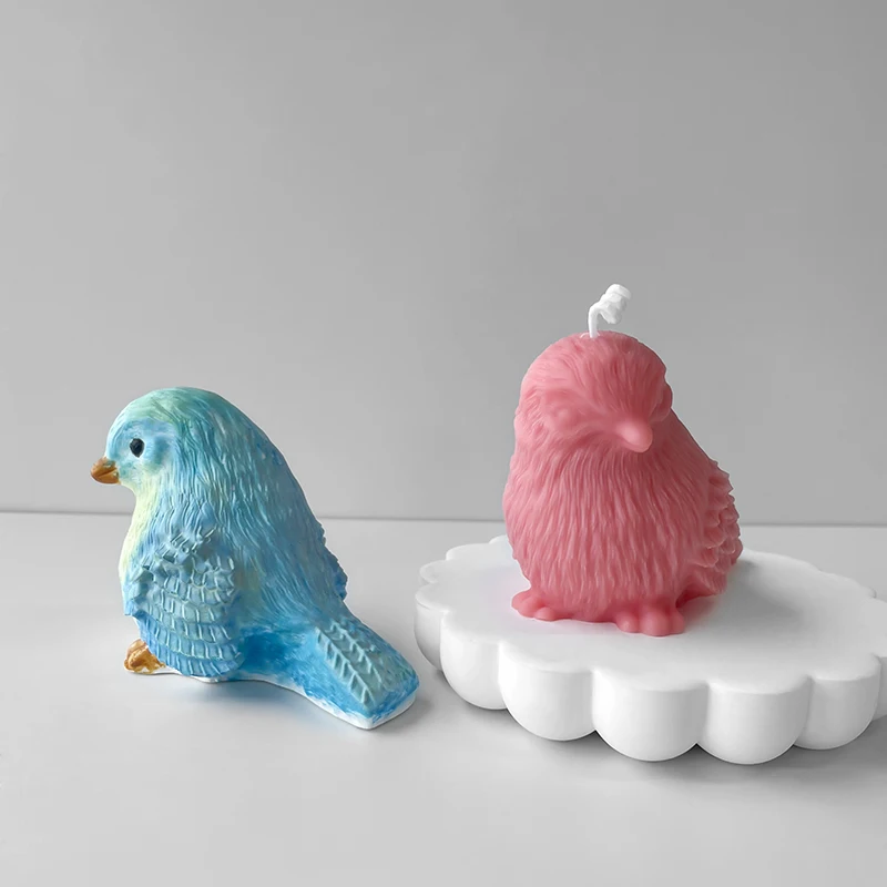 

Силиконовая 3D форма «сделай сам» в виде птицы, креативная форма для Ароматических Свечей, пластырь из эпоксидной смолы, форма в виде симпатичного животного, птицы, капельный гель, украшение автомобиля, поделки
