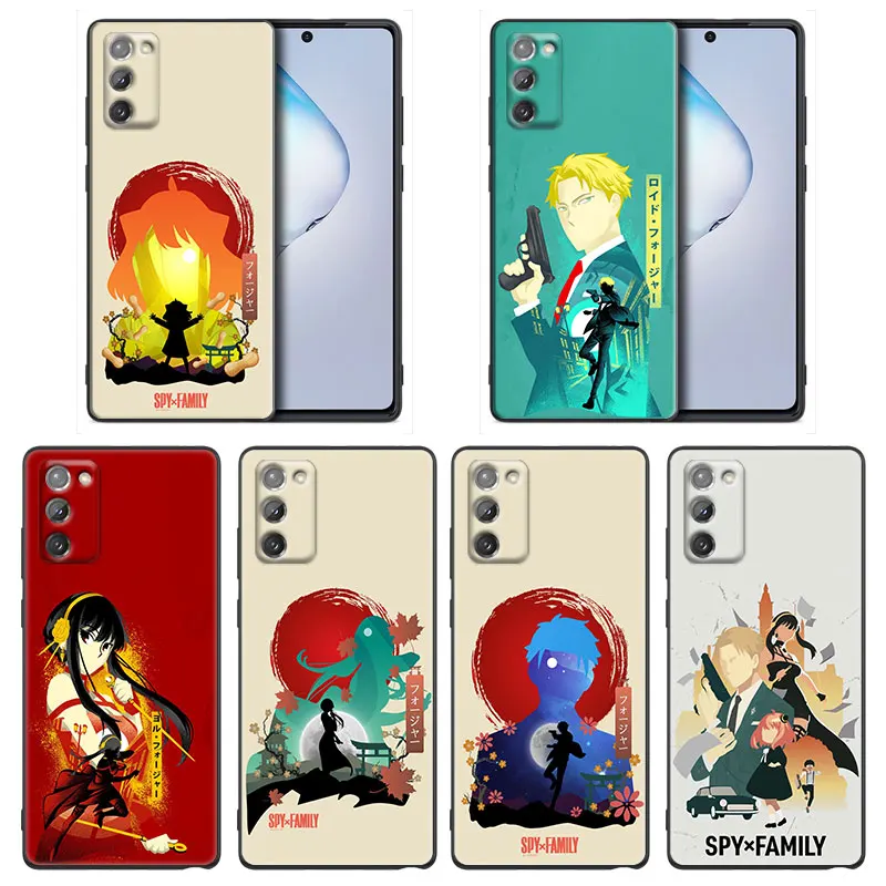 

Cute SpyxFamily Cartoon Anime Phone Case For Samsung Galaxy A91 A73 A72 A71 A53 A52 A7 M62 M22 M30s M31s M33 M52 F23 F41 F42 5G