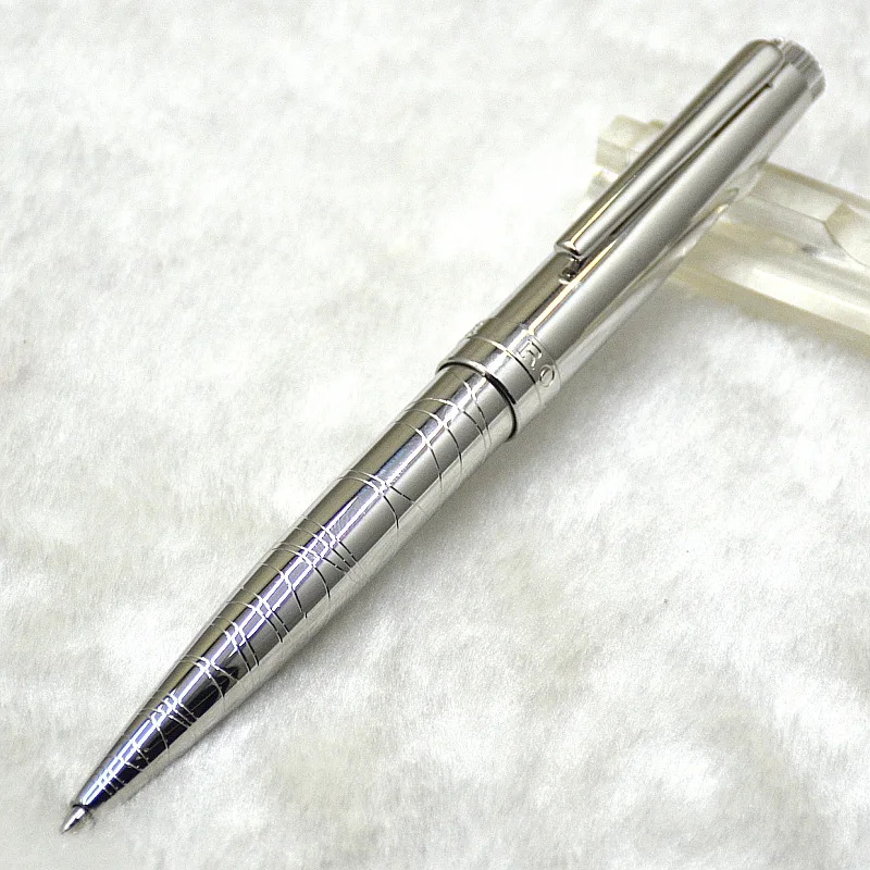 

Rlx Luxury Ballpoint Pen Silver Metal High Quality Gold Writing Stationery Gift School Office Supplies