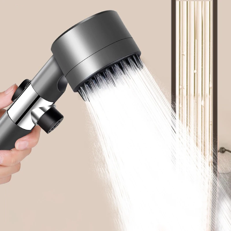 

3 Modes Shower Head High Pressure Showerhead One-Key Stop Water Massage Shower Head With Filter Element Bathroom Accessories