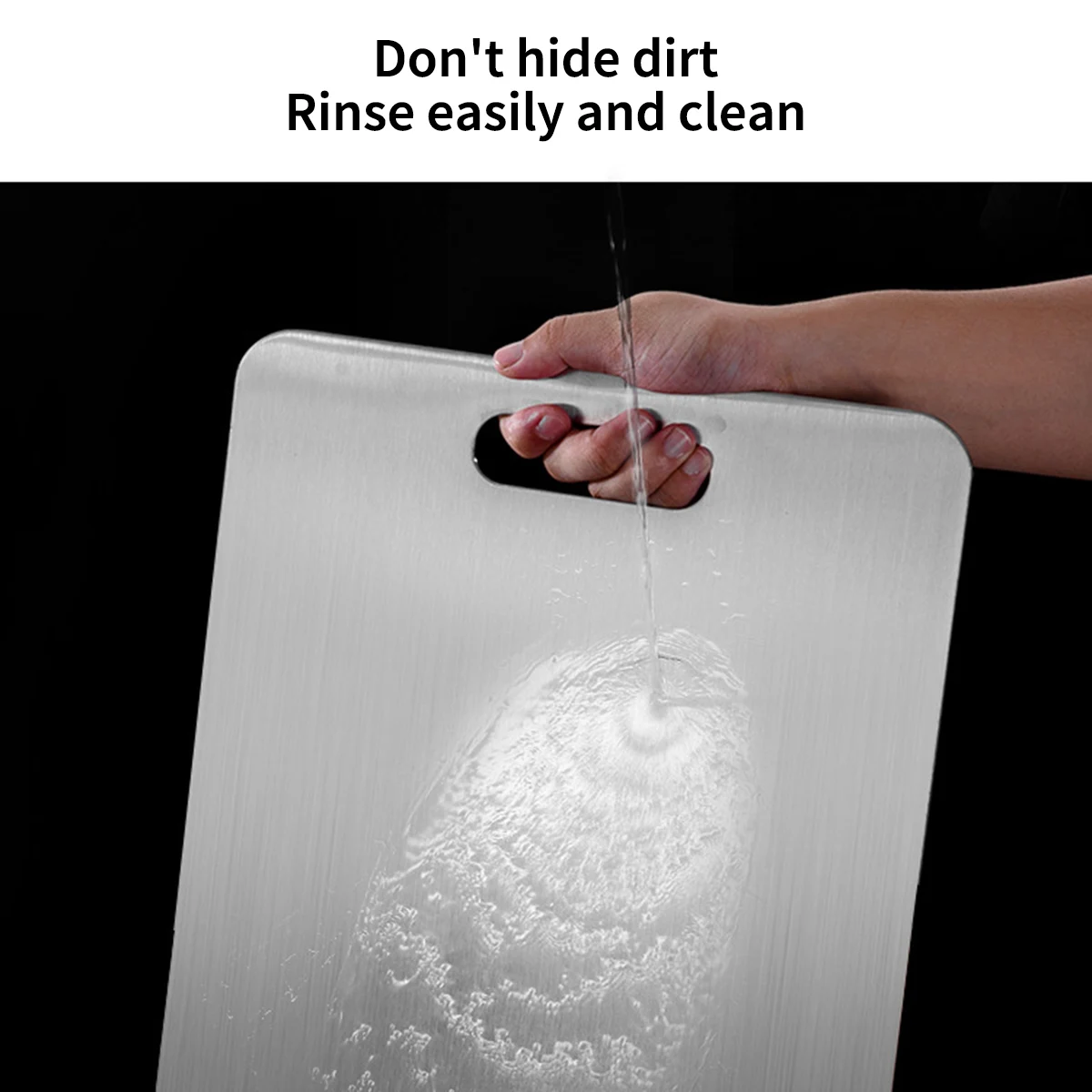 Двусторонняя кухонная разделочная доска из пищевой нержавеющей стали