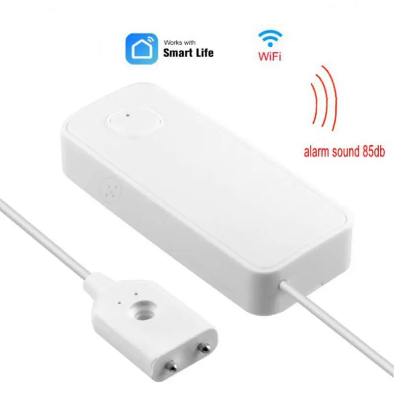 

Batteries Wifi Water Leakage Alarm Smart Home Water Immersion Detector Leakage Alarm Real Time Flooding Alarm Paste And Use Tuya