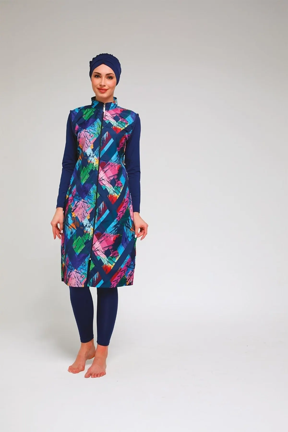 

Muslim Burkinis Swimwear Modest Summer Clothing Hijab Sport Swimsuit Islamic Full Cover Swimwear