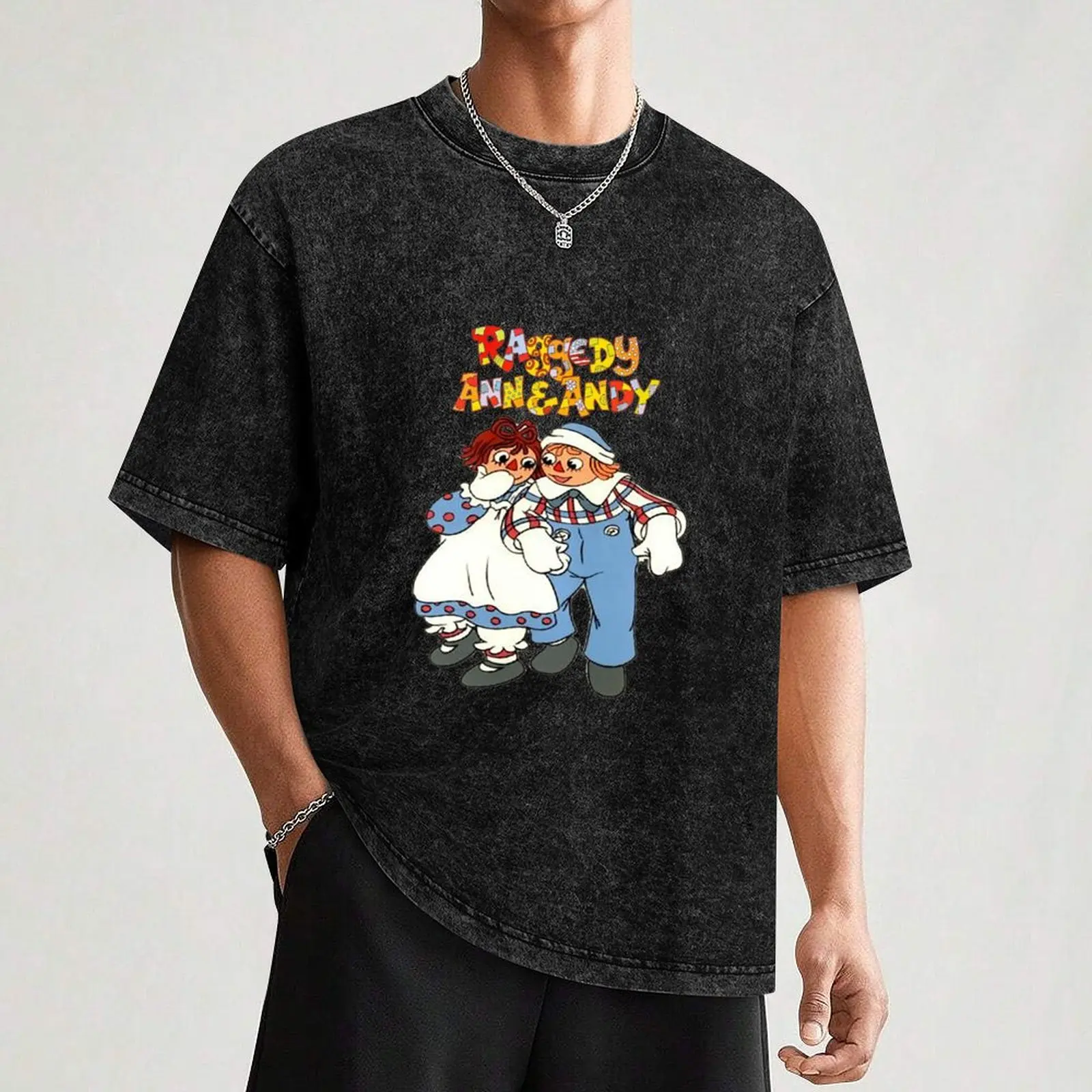 Футболка Raggedy Ann And Andy футболки с рисунком из аниме Мужская Дизайнерская одежда