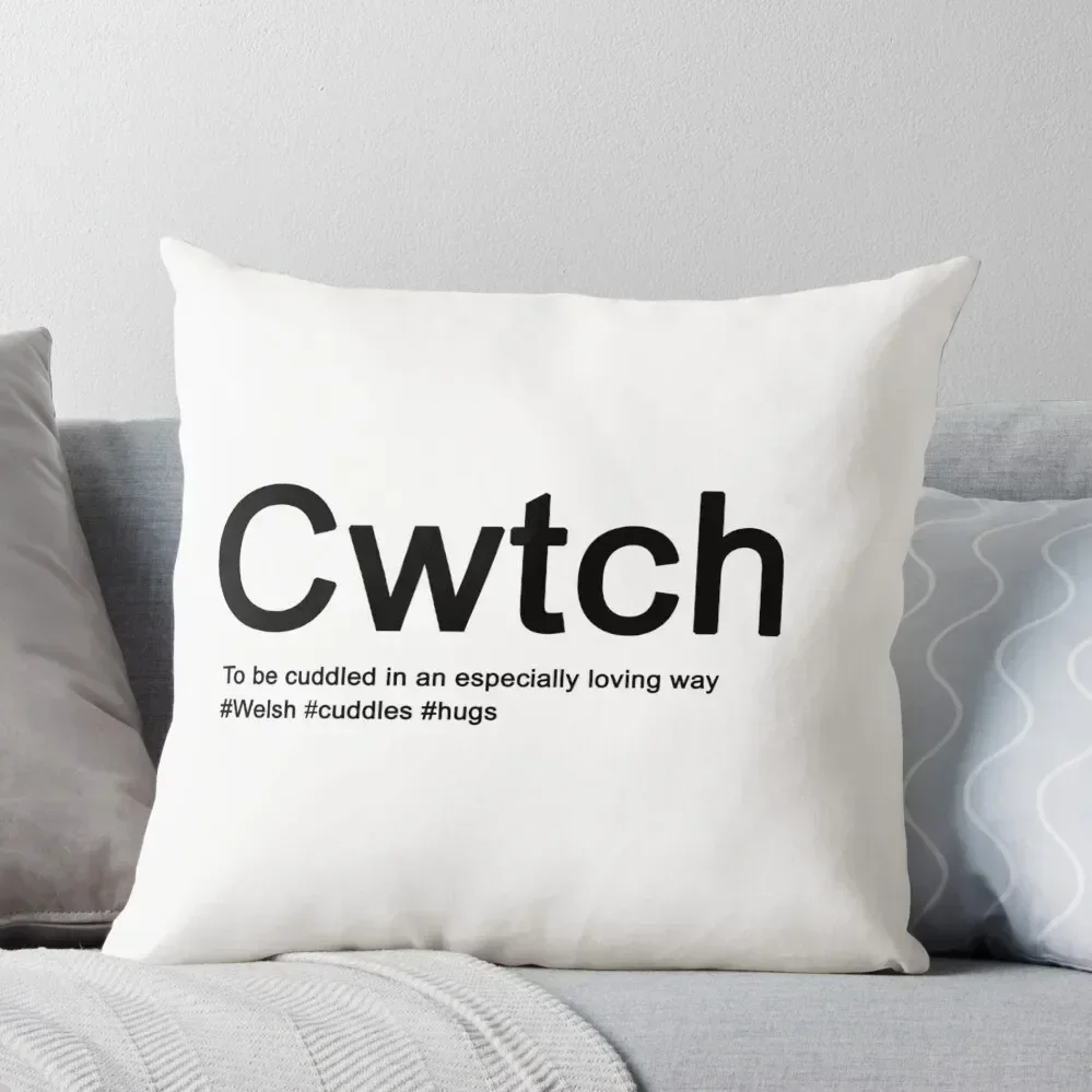 Декоративная подушка Cwtch с валлическими надписями декоративные наволочки для