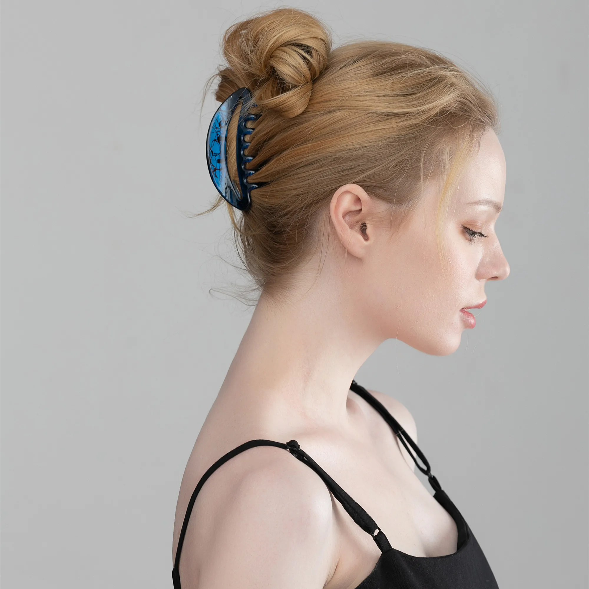 Заколка для волос с кристаллами 10 см