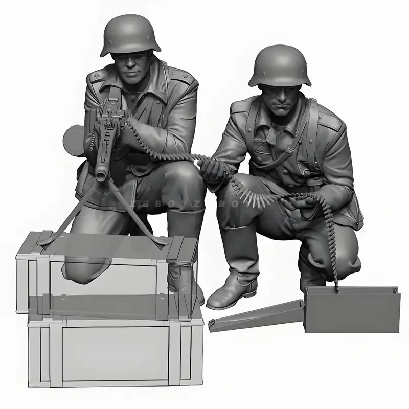 1/35 модель из смолы солдатская фигурка GK-2 сборная GM Gunner бесцветная и