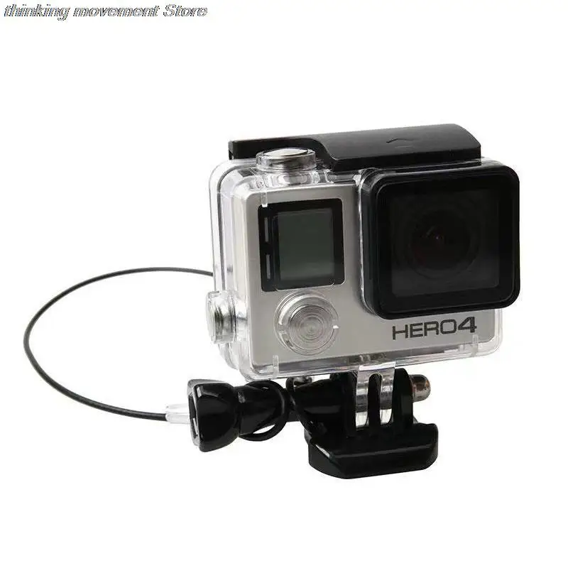 

60cm Stainless Steel Lanyard Tether Fo4K Gopro Hero 4 3 SJCAM Camera Accessories