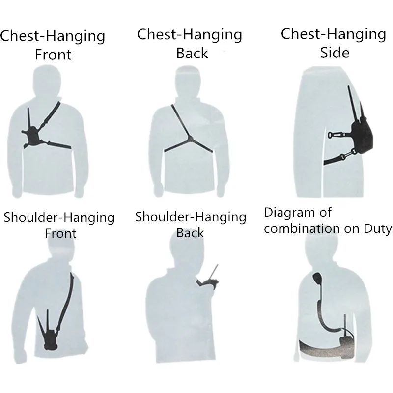 2PCS MSC-20B NilonTas KantongWalkie Talkie Membawa Caseuntuk Baofeng UV5R UV82Bf888S UV-9R Plus TYT Mototrola Ham Dua Cara Radio