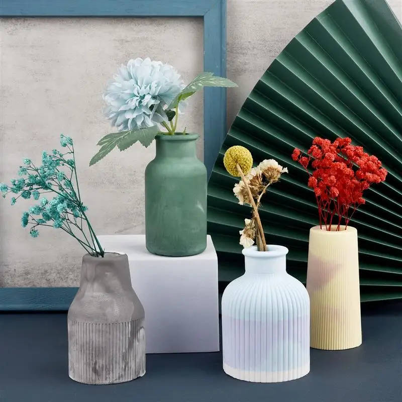 

Домашние поделки, растительные вазы, силиконовые формы для творчества, эпоксидный пластырь, бетонный цветочный горшок, литьевая форма, садо...