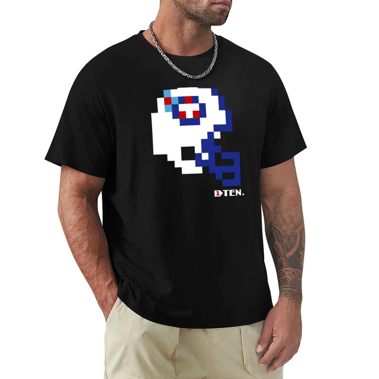 TENN Helmet-TECmo Bowl Shirt футболка аниме футболки винтажная с рисунком мужская