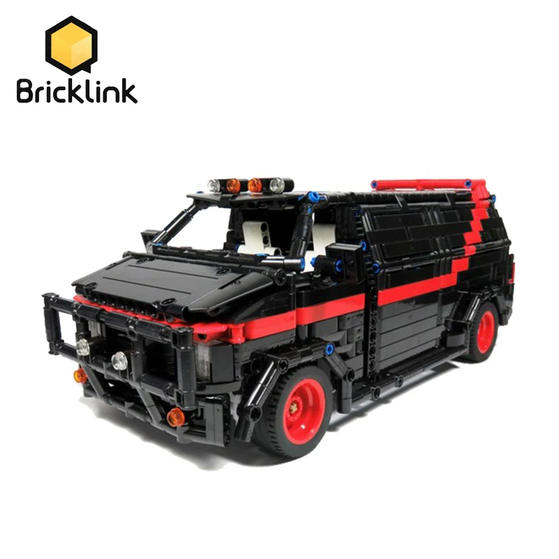 

Bricklink технический автомобиль ActionTV драма специальная команда фронтальная команда полиция автомобиль MOC строительные блоки игрушки для дете...