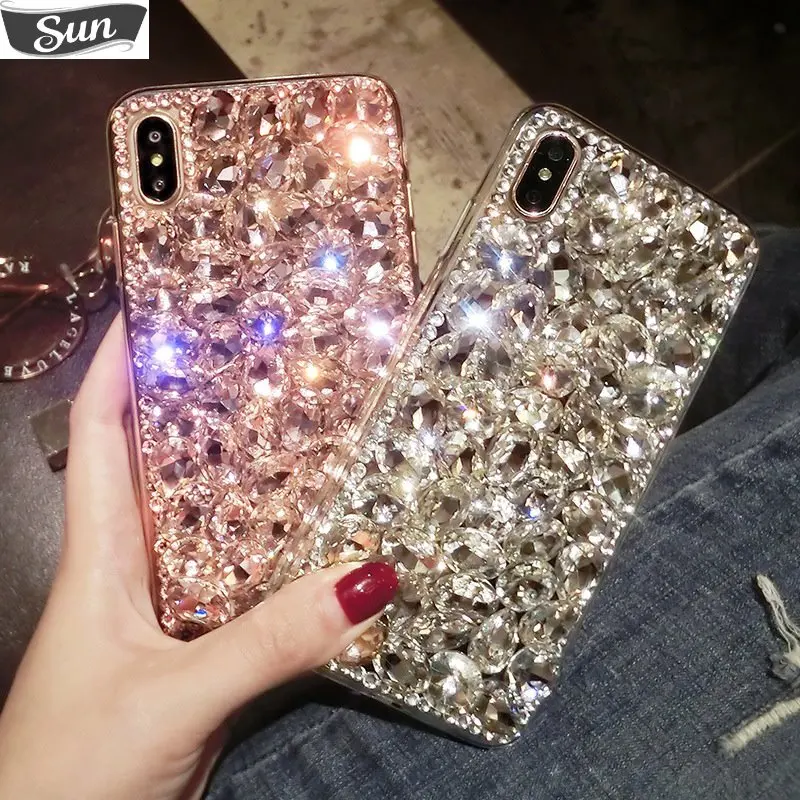 

Luxury Glitter Crystal Diamond Cell Phone Case For Huawei P60 P50 P40 P30 P20 Pro Lite Nova 11 10 Se Mate50 40 30 20 Women Cover