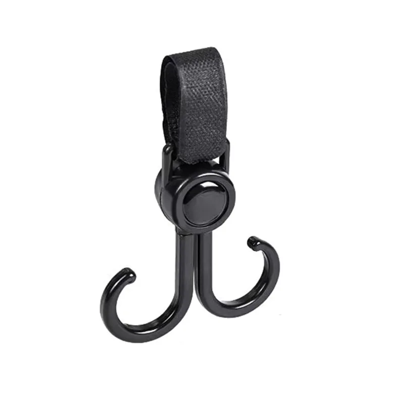

Stroller Dual Hooks Universal Bags Clips Adjustable for Handle Bar Shopping Cart Bike Grandfather Walker Wheel Chair
