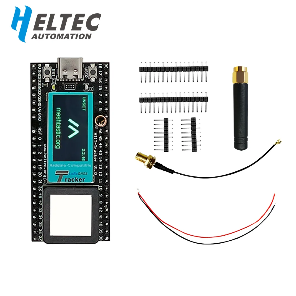 

Беспроводной трекер Heltec ESP32 LoRa Meshtastic Asset SX1262 Wi-Fi BLE GPS трекер для автомобиля, велосипеда, детей, автомобильного фитнес-трекера для домашних животных