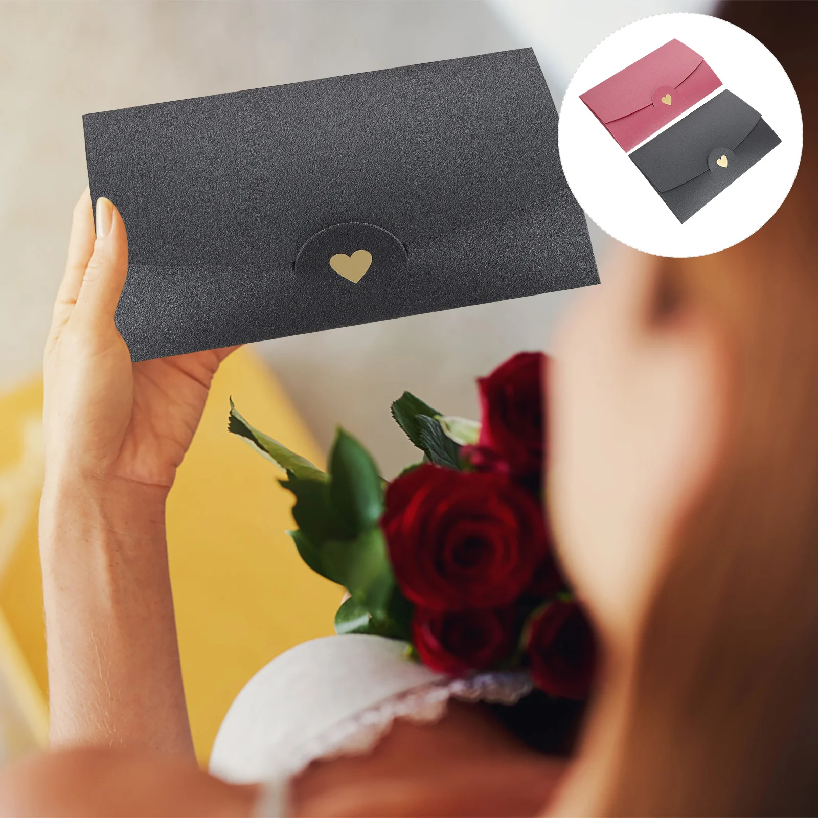 

10pcs Letter Storage Envelops Paper Envelopes Decorative Envelopes Valentine's Day Envelops for Gift Festival