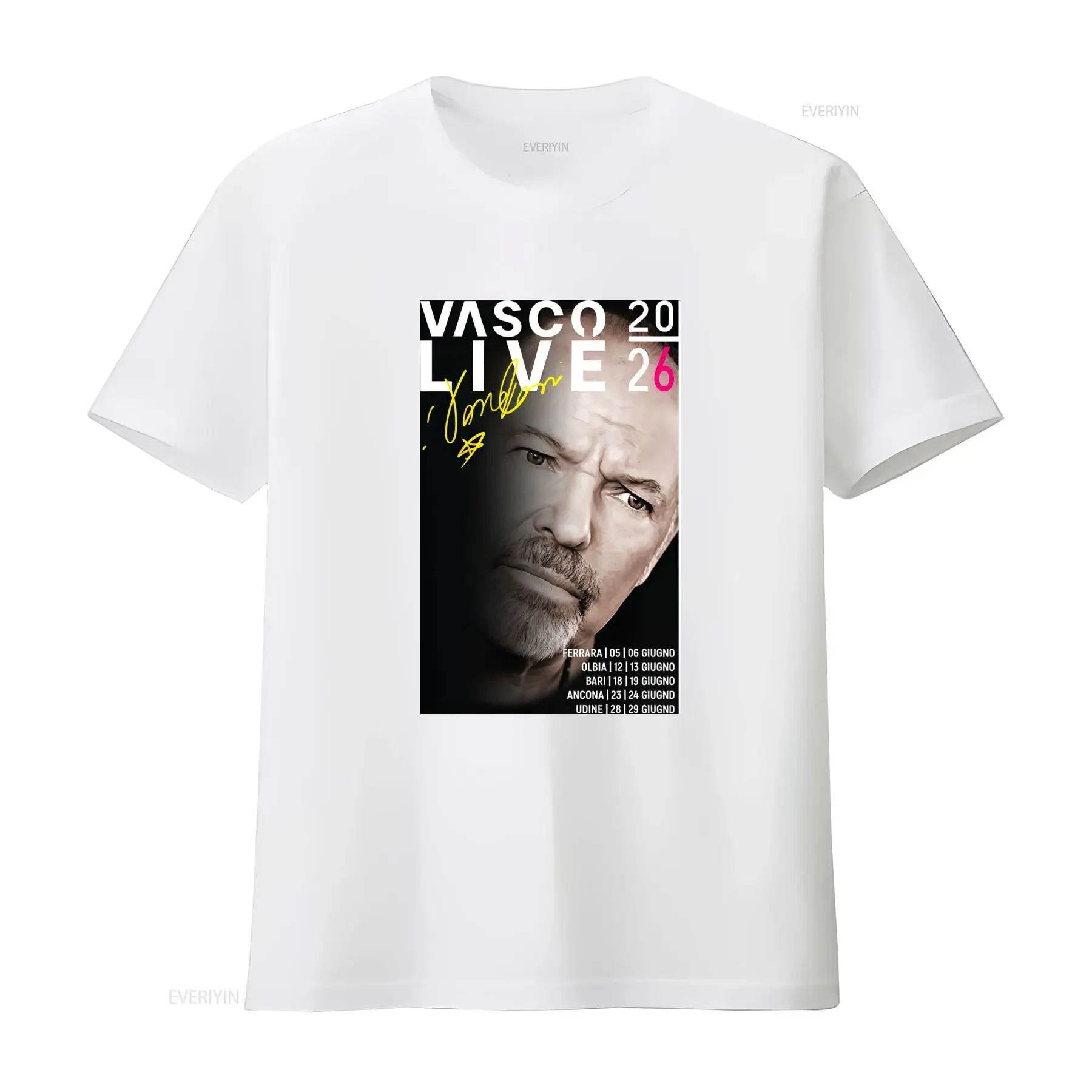 Фото Футболка Modena Park Vasco Rossi Concerto Girocollo, повседневная, из слегка эластичной ткани, стандартного кроя, винтажная. №4