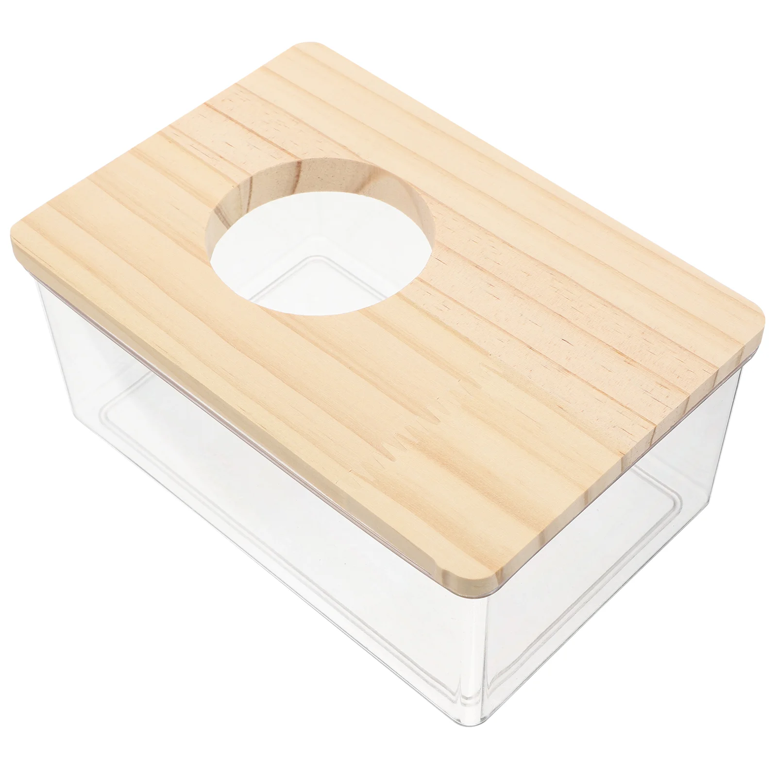 Прозрачный домик для ванны хомяка контейнер песочной маленьких животных клетки