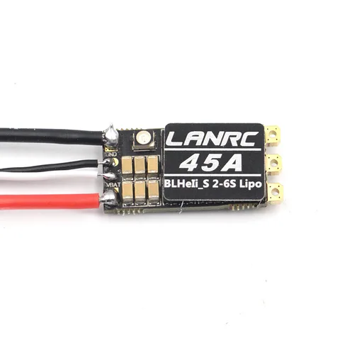 Бесщеточный электронный регулятор LANRC 45A 35A BLHeli_S ESC 2-6S Lipo светодиодный светильник кой DSHOT125/300/600 для пересечения дронов