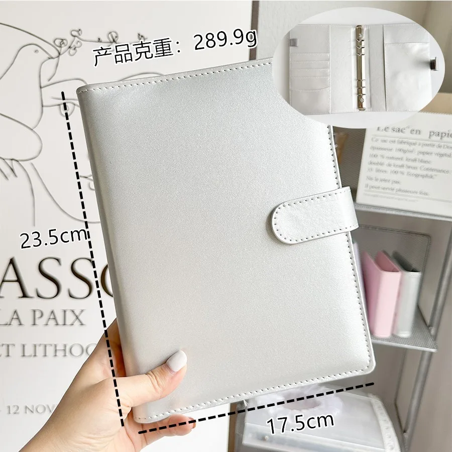 

Колики magnetic notebook cover silver
