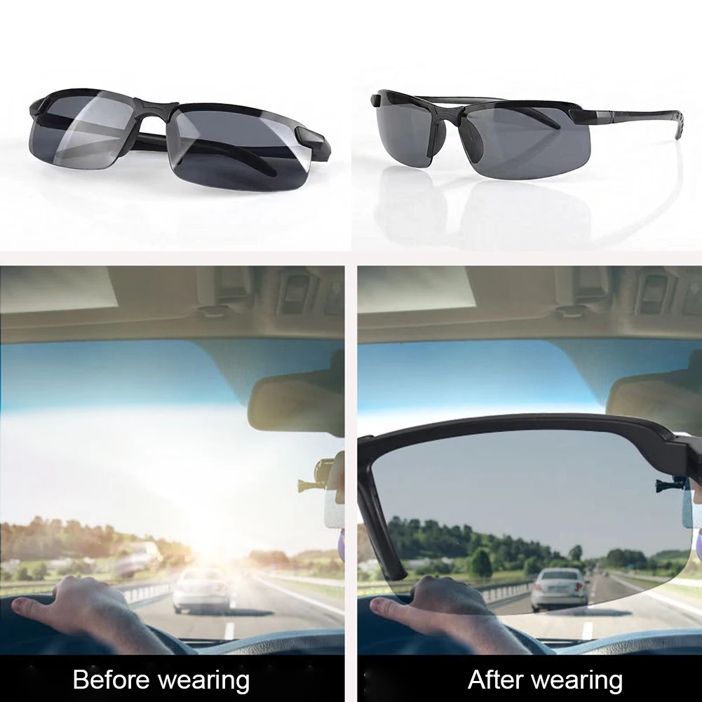 

Night Vision Glasses PC Frame Polarized Sunglasses Men Outdoor Sport Sun Glasses Day Night Vision Driver Night Glasses Goggles