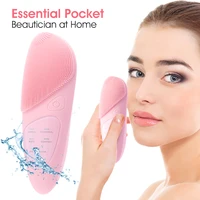5 in 1 face massager silicone facial cleanser face brush electric hot compress eye massager usb charging facial cleaning brushes