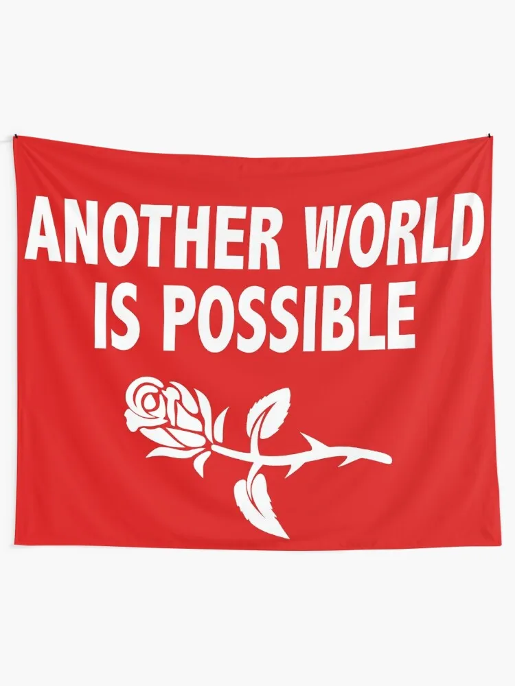 Другой мир возможен (с розой) гобелен эстетический Декор для комнаты настенный