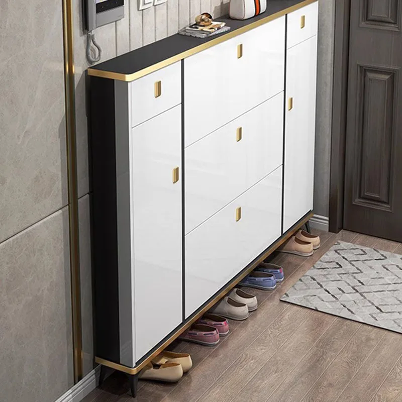 Ультратонкие узкие шкафы для обуви многослойные хранения в колледже полка