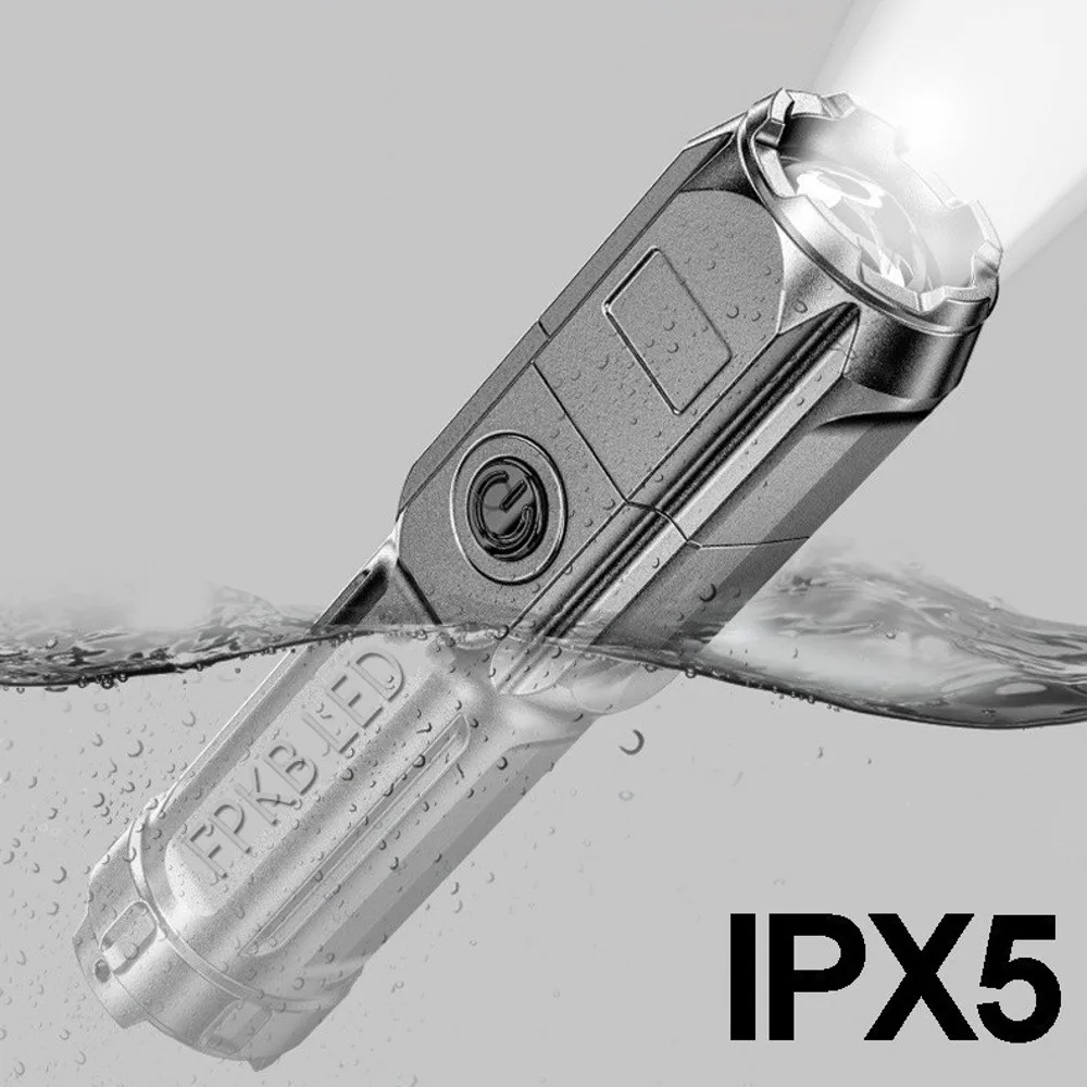 

Portable USB Powerful LED Mini Flashlight Rechargeable Torch Flash Light Pocket Zoomable Lamp Built in Battery Q5 Lantern