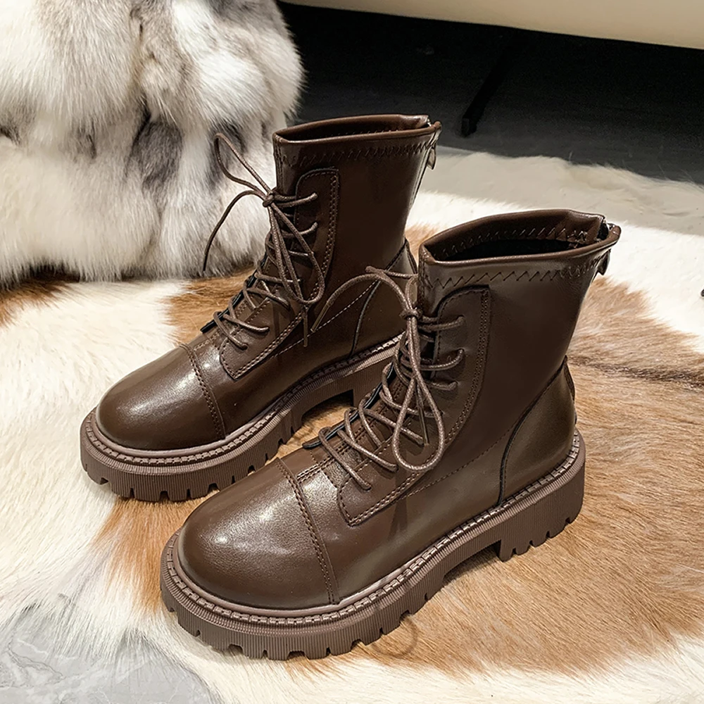 

Thick soled Martin boots women 2023 plus velvet cotton shoes British wind blast street ankle boots everything single boot tide