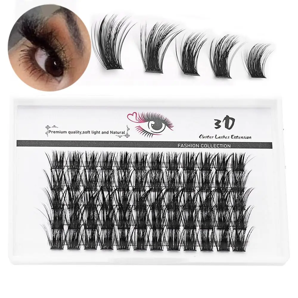 

60Clusters Cluster Lashes Faxu Mink Hair Individual Eyelashes Easy to Apply at Home Lash Clusters for Women Girls